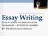Essay Writing HOW TO WRITE AN INTRODUCTORY