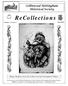 Collinwood Nottingham Historical Society. ReCollections. Volume 1 / Issue 1 Fall Happy Holidays from the Collinwood and Nottingham Villages