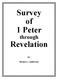Survey of 1 Peter. Revelation