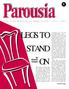 Parousia LEGS TO STAND ON. by Charles Cooper