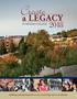 Create. a LEGACY AT MESSIAH COLLEGE. Building a lasting impact for service, leadership and reconciliation