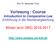 Vorlesung / Course Introduction to Comparative Law Einführung in die Rechtsvergleichung