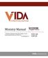 Ministry Manual. VIDA internacional. Rules and Staff Life. Edition 3.0 English Version