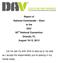 Report of. to the DAV 92 nd