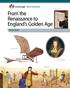 From the Renaissance to England s Golden Age