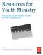 Resources for Youth Ministry