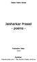 Jaishankar Prasad - poems -