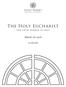 The Holy Eucharist the fifth sunday in lent