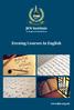 Evening Courses In English