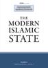 THE MODERN ISLAMIC STATE. English Monograph Series Book No. 27