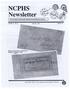 NCPHS. Newsletter. The J oumal of the North Carolina Postal History Society. Volume 9, No.2 spring 1990 Whole 32