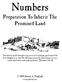 Numbers. Preparation To Inherit The Promised Land David A. Padfield