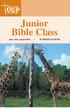 Junior Bible Class. June, July, August 2016 SUMMER QUARTER