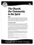 The Church, Our Community in the Spirit