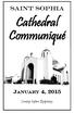 Saint Sophia. Cathedral Communiqué JANUARY 4, Sunday before Epiphany