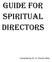 GUIDE FOR SPIRITUAL DIRECTORS