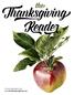 the Thanksgiving Reader For more information, visit