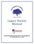 Legacy Society Manual