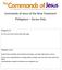Commands of Jesus of the New Testament Philippians Verses Only