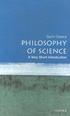 Samir Okasha PHILOSOPHY OF' SCIENCE. A Very Short Introduction OXFORD