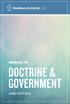 Brethren in Christ U.S. manual of DOCTRINE & GOVERNMENT edition