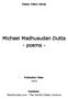Michael Madhusudan Dutta - poems -