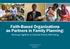 Faith-Based Organizations as Partners in Family Planning: Working Together to Improve Family Well-being