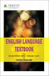 ENGLISH LANGUAGE TEXTBOOK