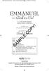 8687 Emmanuel God with Us! - SAB cvrs & Title Pg_Shadow Title Pg.qxd 12/12/2014 4:11 PM Page 1 EMMANUEL A CONTEMPORARY LESSONS & CAROLS