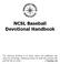 NCSL Baseball Devotional Handbook