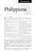 Philippians ... PHILIPPIANS