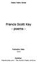 Francis Scott Key - poems -