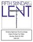 Christian Reformed Church of Pease Pastor Michael Ten Haken Sunday, March 18, :30 A.M.