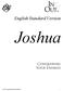 English Standard Version. Joshua. Conquering Your Enemies Precept Ministries International i