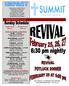 Week of February 25, Sunday School Worship Service 9:00 am 10:30 am