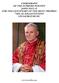 CHIROGRAPH OF THE SUPREME PONTIFF JOHN PAUL II FOR THE CENTENARY OF THE MOTU PROPRIO TRA LE SOLLECITUDINI' ON SACRED MUSIC