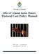Office of Criminal Justice Ministry Pastoral Care Policy Manual