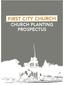 FIRST CITY CHURCH CHURCH PLANTING PROSPECTUS