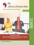 aacc The African Christian Pulse Welcome to DRC! July-August 2009 A Bulletin of the All Africa Conference of Churches