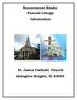 Bereavement Binder Funeral Liturgy Information. St. James Catholic Church Arlington Heights, IL 60004