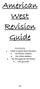 American West Revision Guide