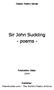 Sir John Suckling - poems -