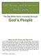 The Big Bible Story revealed through God s People About the GO! Scope and Sequence:
