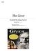 NAME: The Giver. Guided Reading Packet. Book No. Student Role: