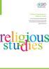 CCEA GCE Specification in Religious Studies