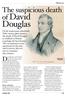 Douglas. The suspicious death of Davıd. David Douglas ( )