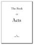 The Book. Acts. By Allan Hitchen