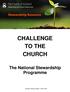 CHALLENGE TO THE CHURCH