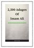 2,500 ADAGES OF IMAM ALI