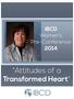 IBCD Women s Pre-Conference Attitudes of a Transformed Heart